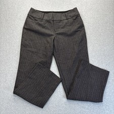 Nine West Dress Pants Womens 12 Black Gray Bootcut Slacks Career Professional