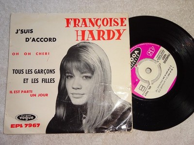 EP-Single: Francoise Hardy - J'suis d'accord, Re-Issue 1962