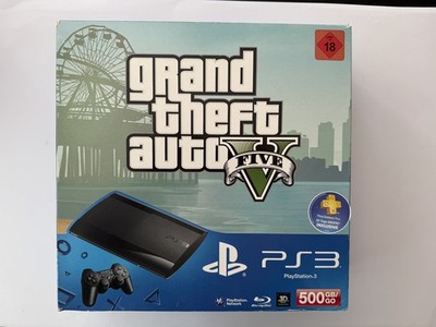 Ps3 Slim 500gb Gta 5 Bundle Ovp Konsole Top Zustand Komplett Limited 