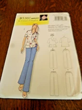 *2006 Butterick Plus Size SCRUBS Pattern, XX1, 1X, 2X, 3X, 4X, 5X, 6X UNCUT 5301