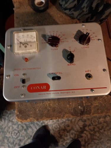 CONAR Model 400 Transmitter Ham Radio Mono Band Silver