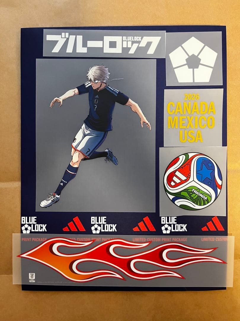 Selección Nacional de Japón Adidas 2026 Hoja de Prensa de Calor Bloqueo Azul - Seishiro Nagi