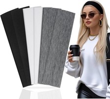 Headbands for Women 6 Pack Elastic Soft Cotton Non Slip Sweat Hairbands Fabric H