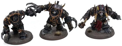 CHAOS SPACE MARINES 3 Mutilators #1 Warhammer 40K WELL PAINTED 3862