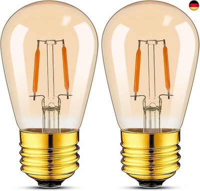 Glühbirne E27 LED Warmweiss 2200K 1W Ersetzt 10 Watt Glühlampen Retro LED lampen