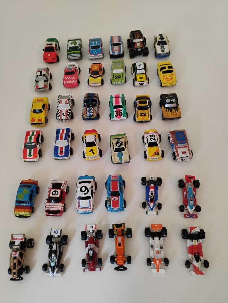 Vintage Galoob Micro Machine Lot of 36 Mini Race Cars