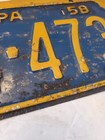Pennsylvania License Plate 1958 944 473 Raw Barn Find Wall Decor  — photo 7