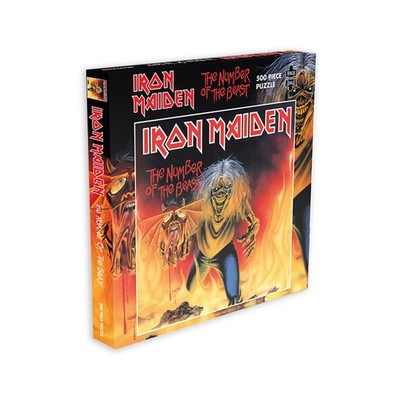 RockSaws - Iron Maiden Number of The Beast (Single) (500 Piece Jigsaw Puzzle)