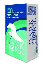 Dark Horse Green Point Mint CLICK Zigarettenhülsen  (100 Stück-Packung)