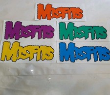 VINTAGE MISFITS STICKERS 12 IN X 5 IN LOT OF 5