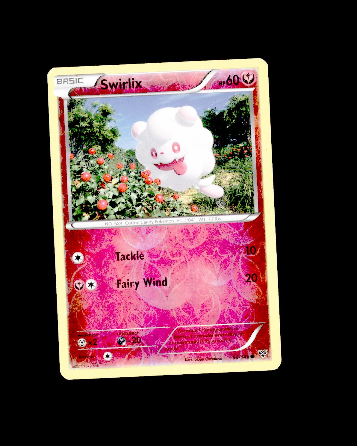 HP XY Base Set Reverse Holo Swirlix 94/146