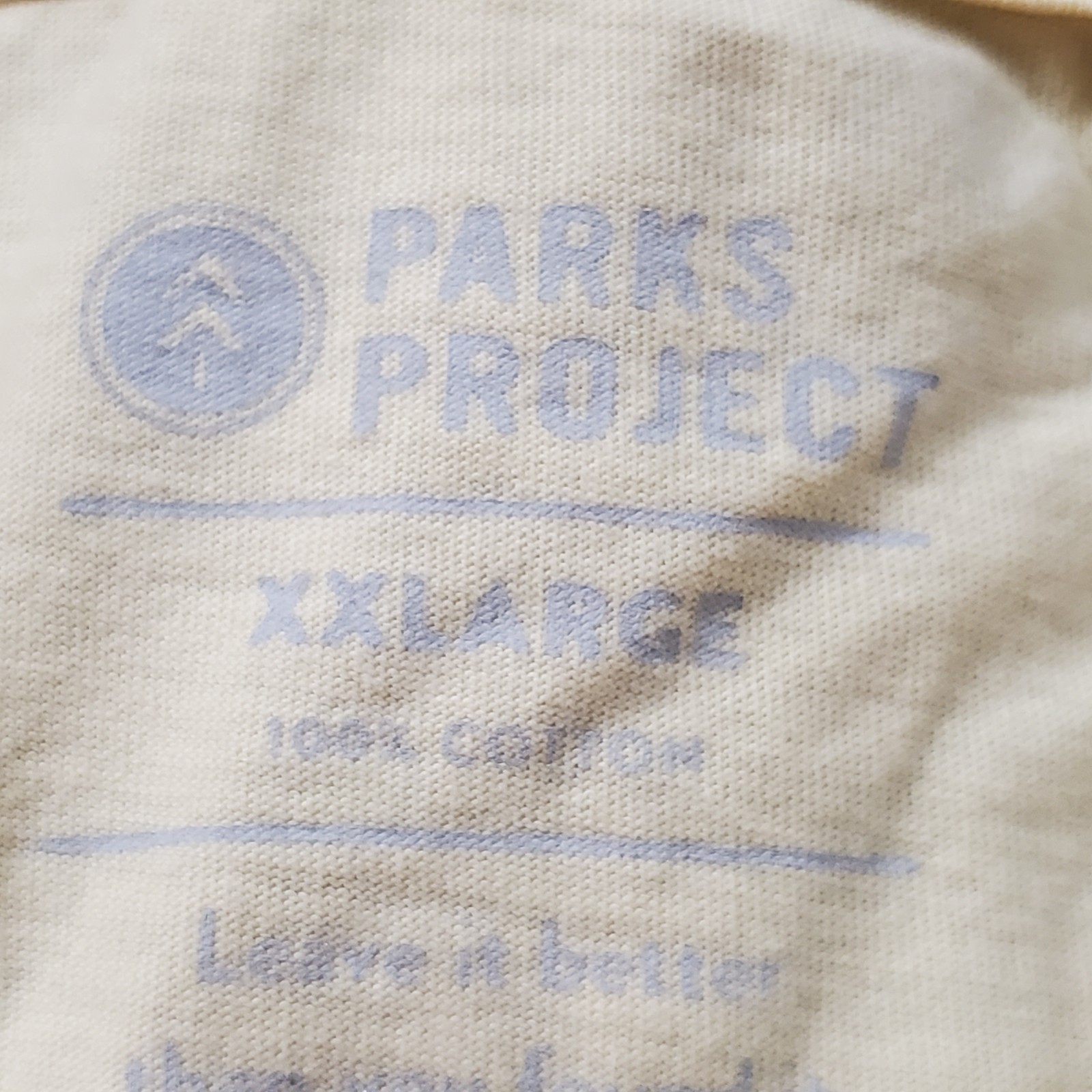 Parks Project Shirt Mens 2XL XXL Yellow Brown Bear National Cotton Short Sleeve