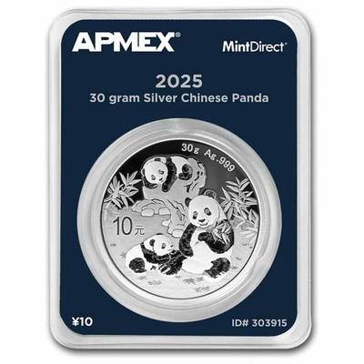 2025 China 30 gram Silver Panda (MintDirect® Single) | eBay