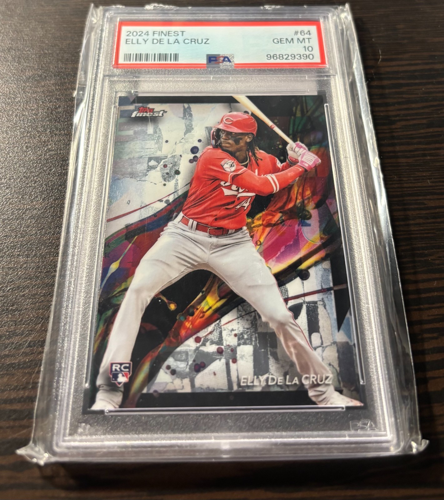 2024 Topps Finest Elly De La Cruz Rookie Card #64 PSA 10