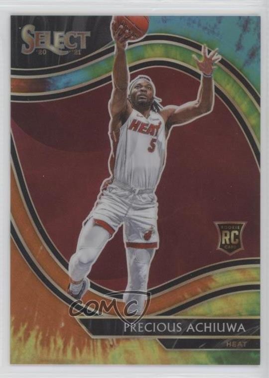 2020-21 Panini Select Courtside Tie-Dye Prizm 7/25 Precious Achiuwa #281 hs9