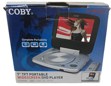 Coby TF-DVD7005 7in TFT Portable DVD Player 16:9 Silver Anti-Skip