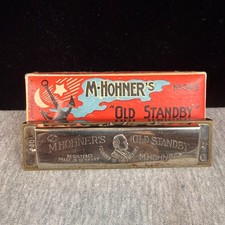 Hohner Old Standby Vintage Harmonica Key C Original Box Germany