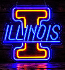 University Of Illinois - Fighting Illini Led Neon Sports Advertising Sign