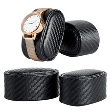 4pcs PU Leather Watch Pillow Inserts Black Watch Cushion Watch Display Pillow