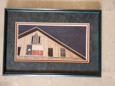 Attractive Framed Open Edition Print Lone Star Blue By Howard Eberle  16