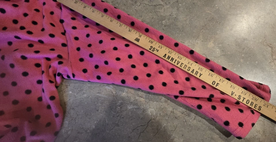 Pijama Rosa Y Negro Rosa Negro Lunares Poliéster Top Foto 3 de 4