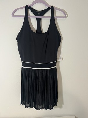 Athleta M Power Serve Tank Dress Tennis Black Medium Regular
