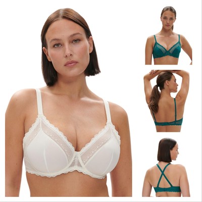 Simone Perele Destinee BH Plunge Bügel ungepolstert Spitze Luxus 1D1325