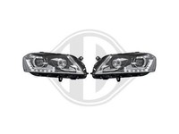Designsatz Scheinwerfer Dragon-Lights Klarglas/Schwarz FüR Vw Passat 2010-2014