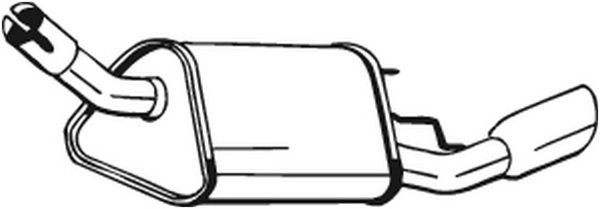 Bosal EndschalldäMpfer NachschalldäMpfer 185-343 FüR Opel S93 Tigra 16V F07-image