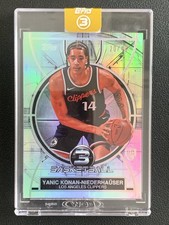 Yanic Konan-Niederhauser 2025-26 Topps Three 3 Rookie Silver Base RC /49 #3