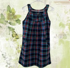  Preppy Y2K Boho Prairie Cottage Plaid Dress M Mori Artsy Fairy Indie Alt Cute