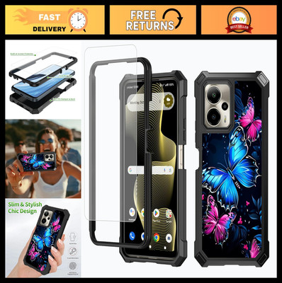 Shockproof Heavy Duty Dual Layer Phone Case & Screen Protector for 5G Phones - B