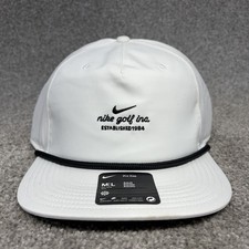Gorra Nike Pro Golf Cuerda Gorra Estructurada M/L Dri-FIT Snapback Blanca Negra IB8543