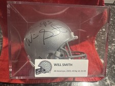 Will Smith Autographed Ohio State Buckeyes Riddell Mini Helmet All American 