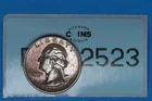 1963 TONED 25C WASHINGTON SILVER QUARTER DOLLAR PROOF RAW-2523