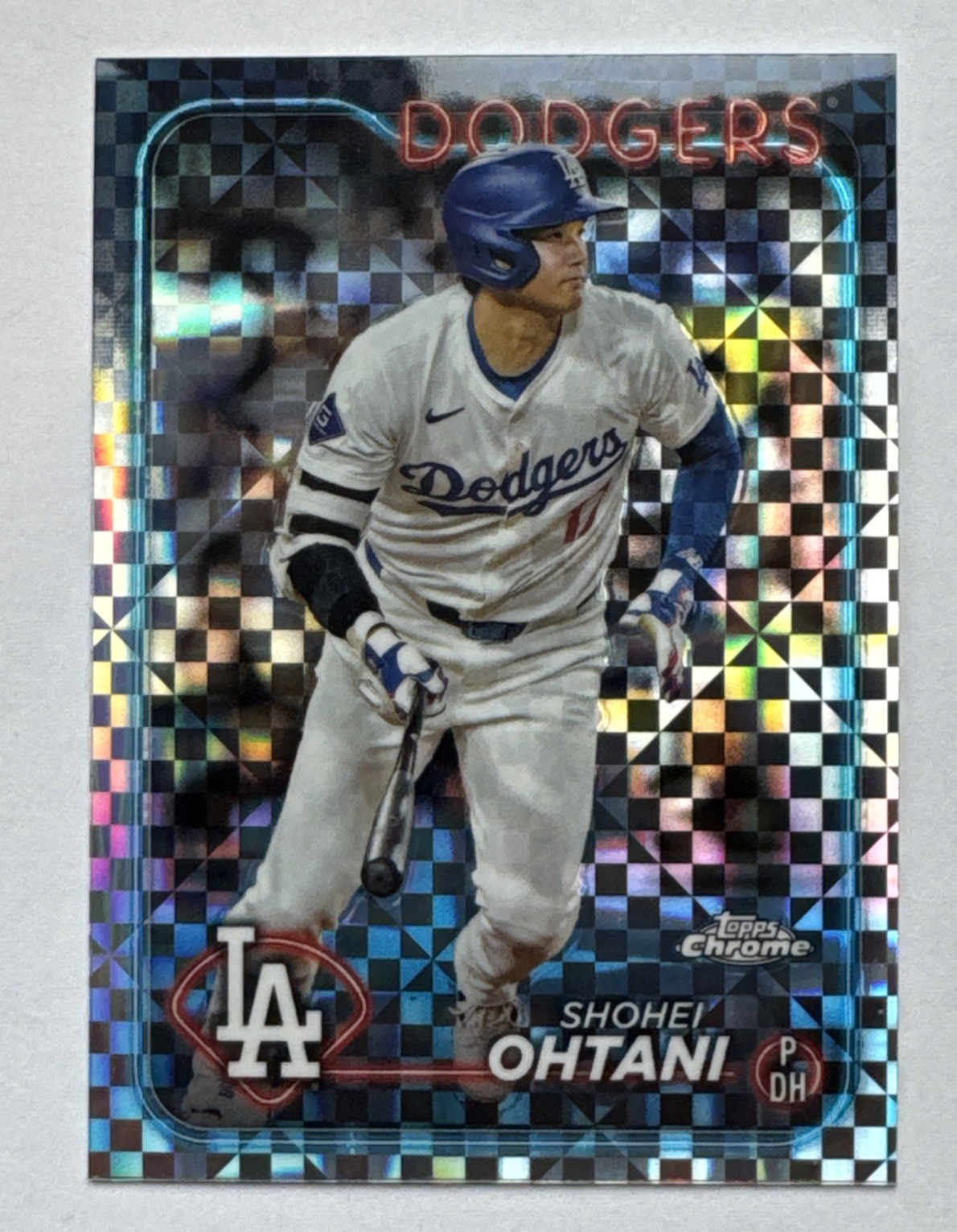 Shohei Ohtani 2024 Topps Chrome X-Fractor #1 Los Angeles Dodgers