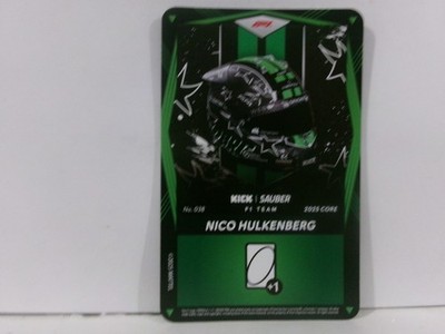 2025 UNO Elite Core F1 Formula 1 BASE GREEN HELMET #038 NICO HULKENBERG
