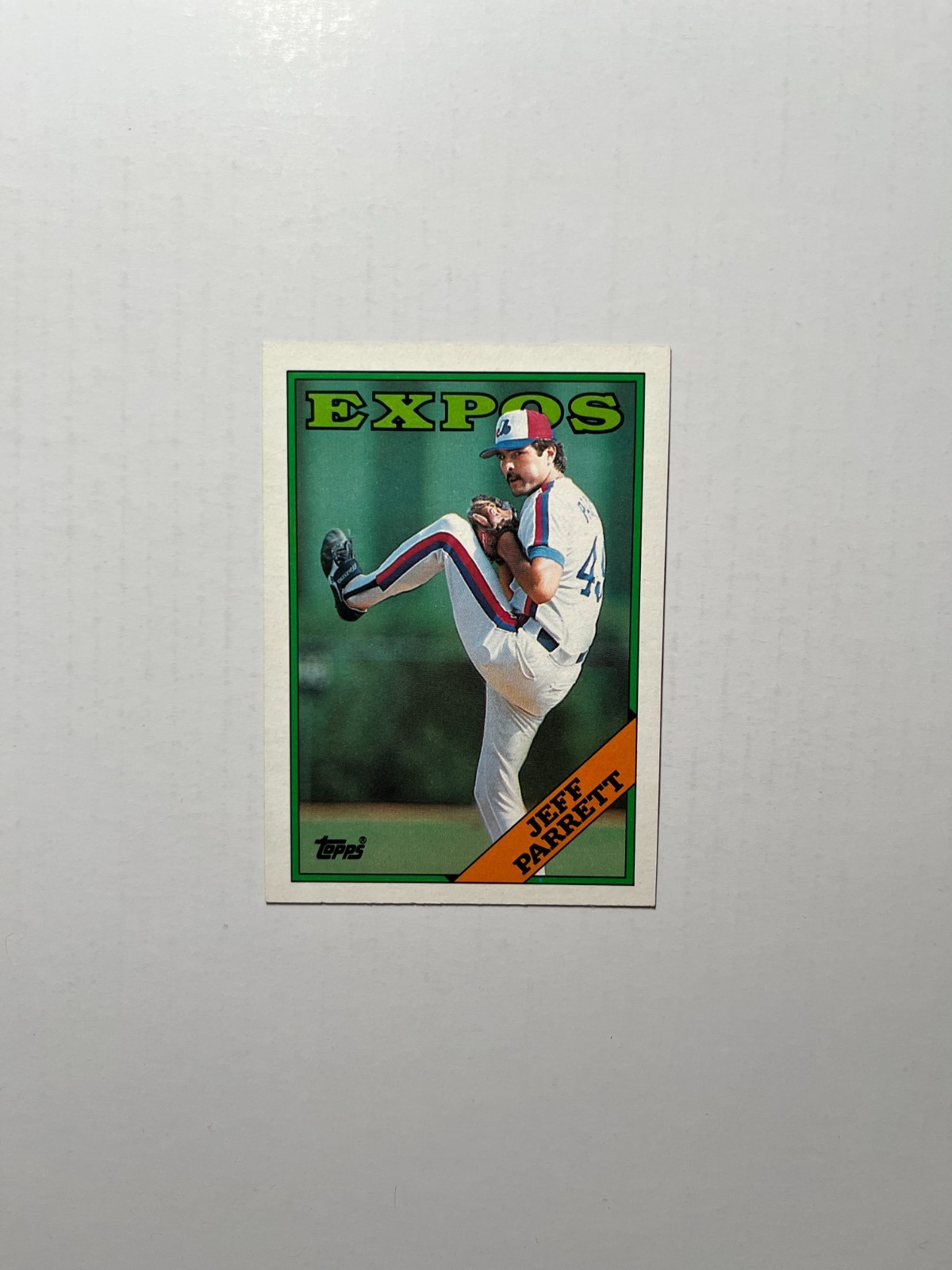 1988 Topps #588 Jeff Parrett Rookie Card RC Montreal Expos