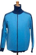 Vtg 70s Adidas Tracksuit Jacket Retro D7, M L M/L Schwahn-Erzeugnis WEST GERMANY