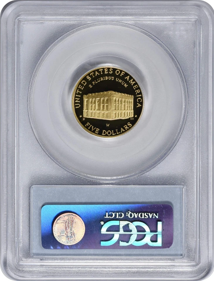2001-W Capitol Visitor Center $5 Gold Five Dollar Proof Commem. PR69DCAM PCGS - Image 2 of 2