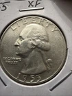 1955-D Washington Quarter  XF Actual Coin One Great Price (FM Book)