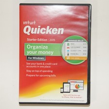 Quicken 2015 Starter Personal Finance Software Window Vista SP1/7/8/8.1 SEALED