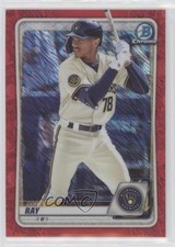 2020 Bowman Chrome Prospects Red Shimmer Refractor /10 Corey Ray #BCP-248 0q21
