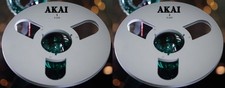 One Pair 10.5'' silver AKAI Tape reel High Quality Aluminum Take Up Reel