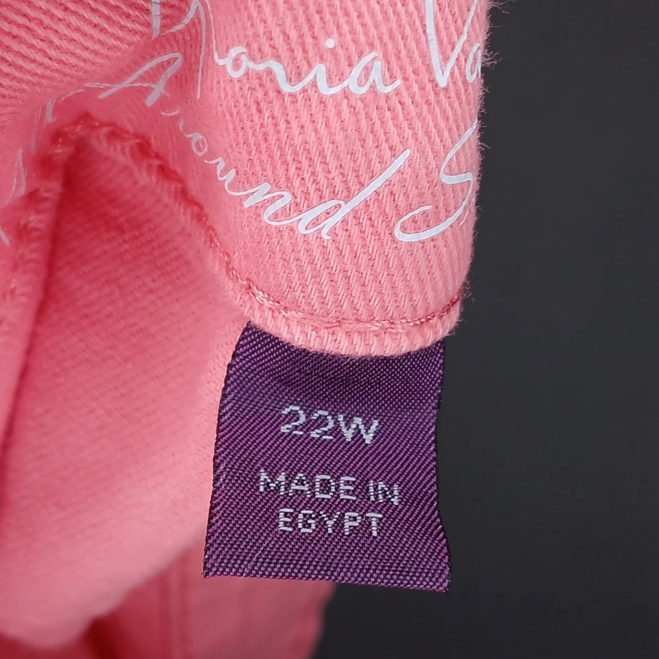 Gloria Vanderbilt женщин похудения бермуды короткие плюс размер 22 Вт эластичной джинсовой ткани розовый - Изображение 4 из 4