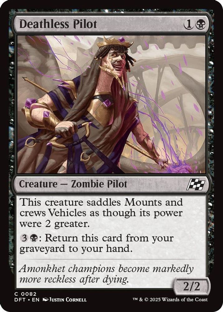 Deathless Pilot 82 ◆FOIL◆ DFT Aetherdrift Magic MTG NM