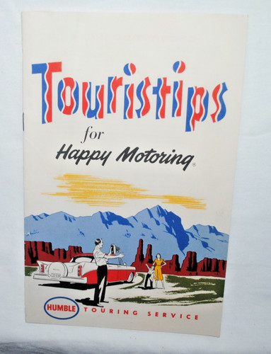 Humble Oil vintage "TOURISTIPS" booklet, 1950s, excellent