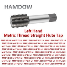 1PC Left Hand Threading Taps M40 M41 M42 M43 M44 LH Metric Straight Flute Tap