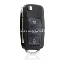 Klapp Schlüssel Gehäuse 3 Tasten für Skoda Octavia II Fabia I VW Passat Polo