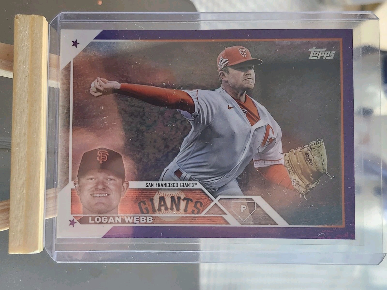 2023 Topps Series 2 -  Purple Foil #368 Logan Webb /799 San Francisco Giants 